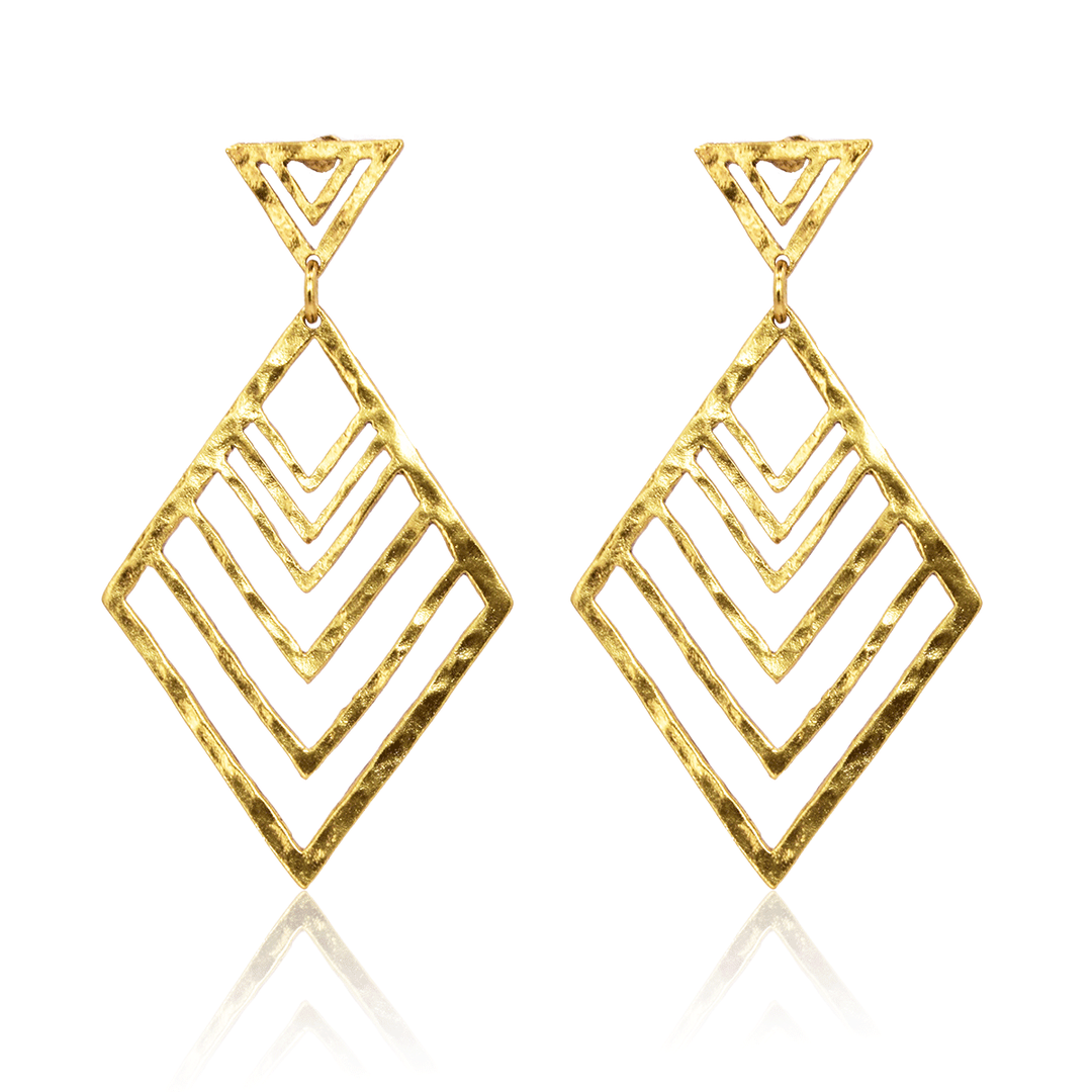 Angular Antique Earrings