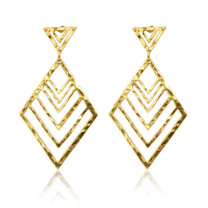 Angular Antique Earrings