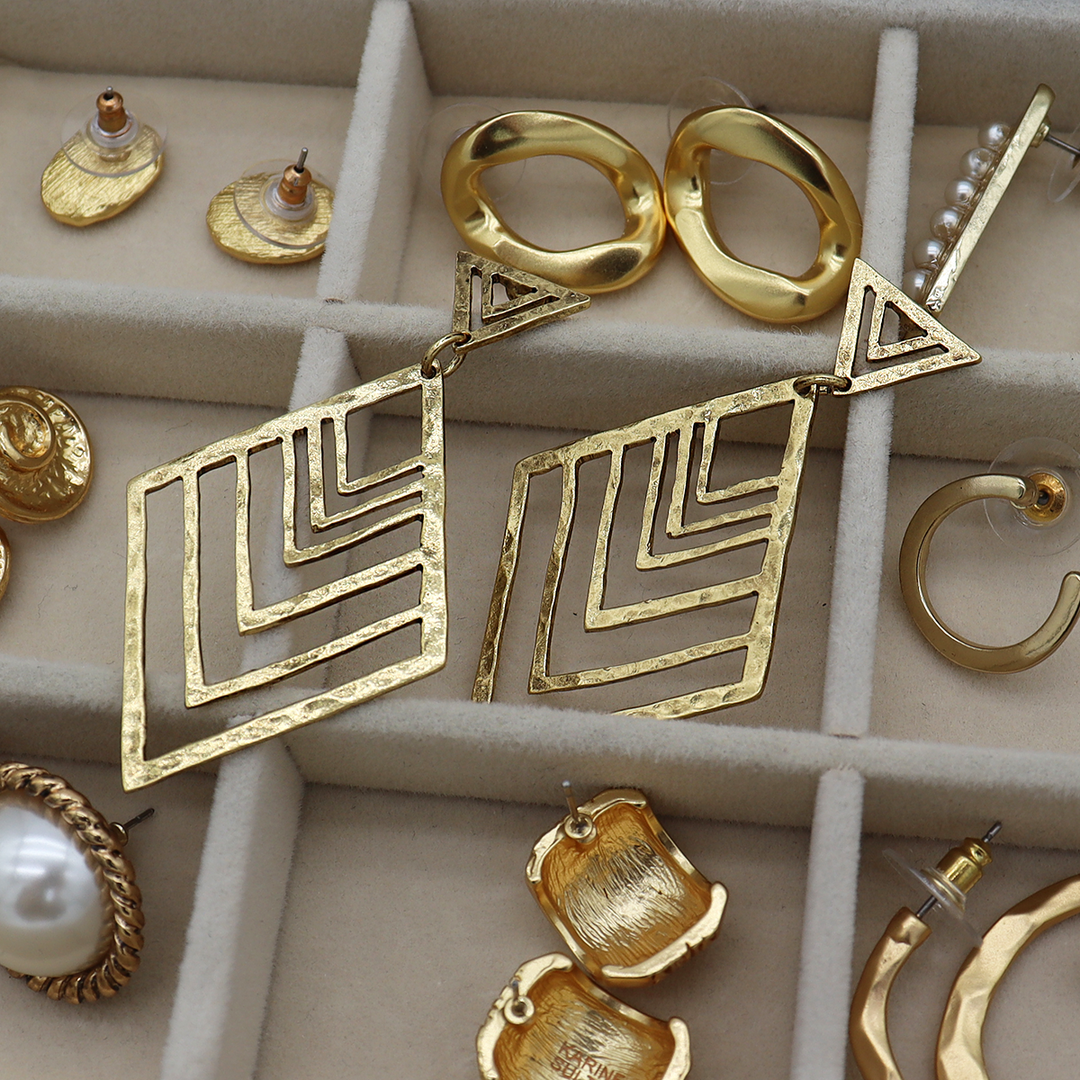 Angular Antique Earrings
