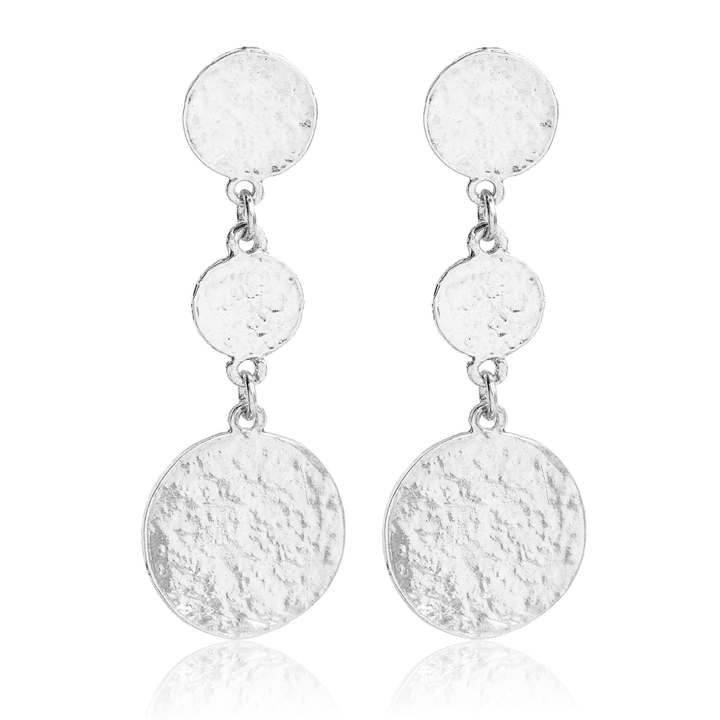 Coin linear drop earrings - Karine Sultan