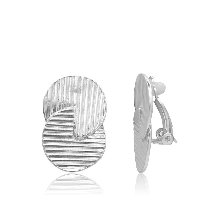 Retro Circle Clip Earrings - Karine Sultan