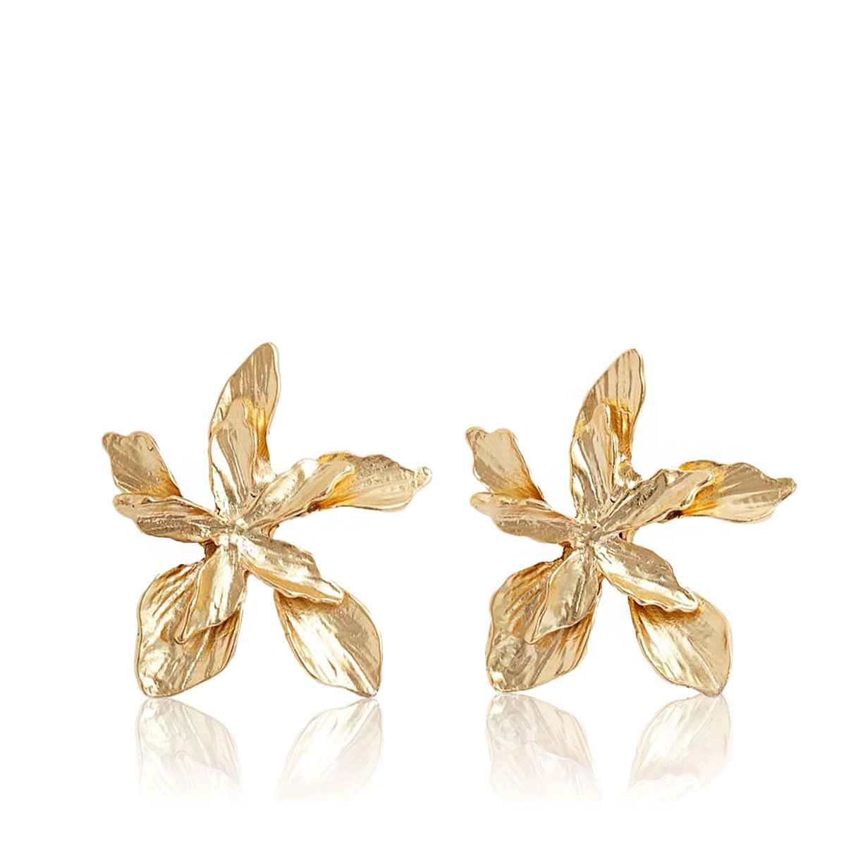 Iris Earrings - 24kt Gold Plated – Karine Sultan