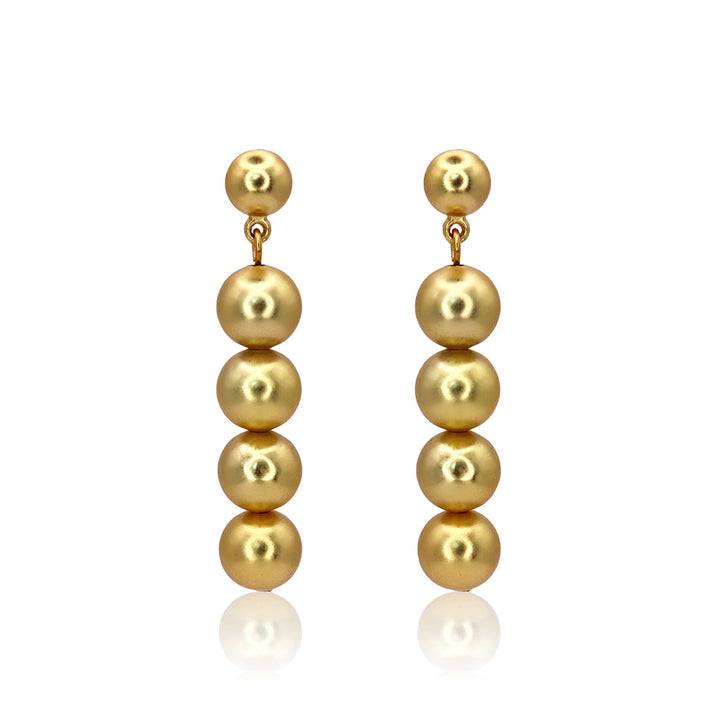 Metal Beads Linear Earrings