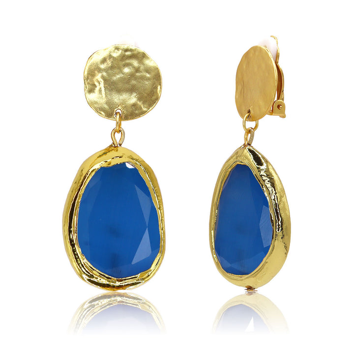 Vivid Gems Clip-on Earrings