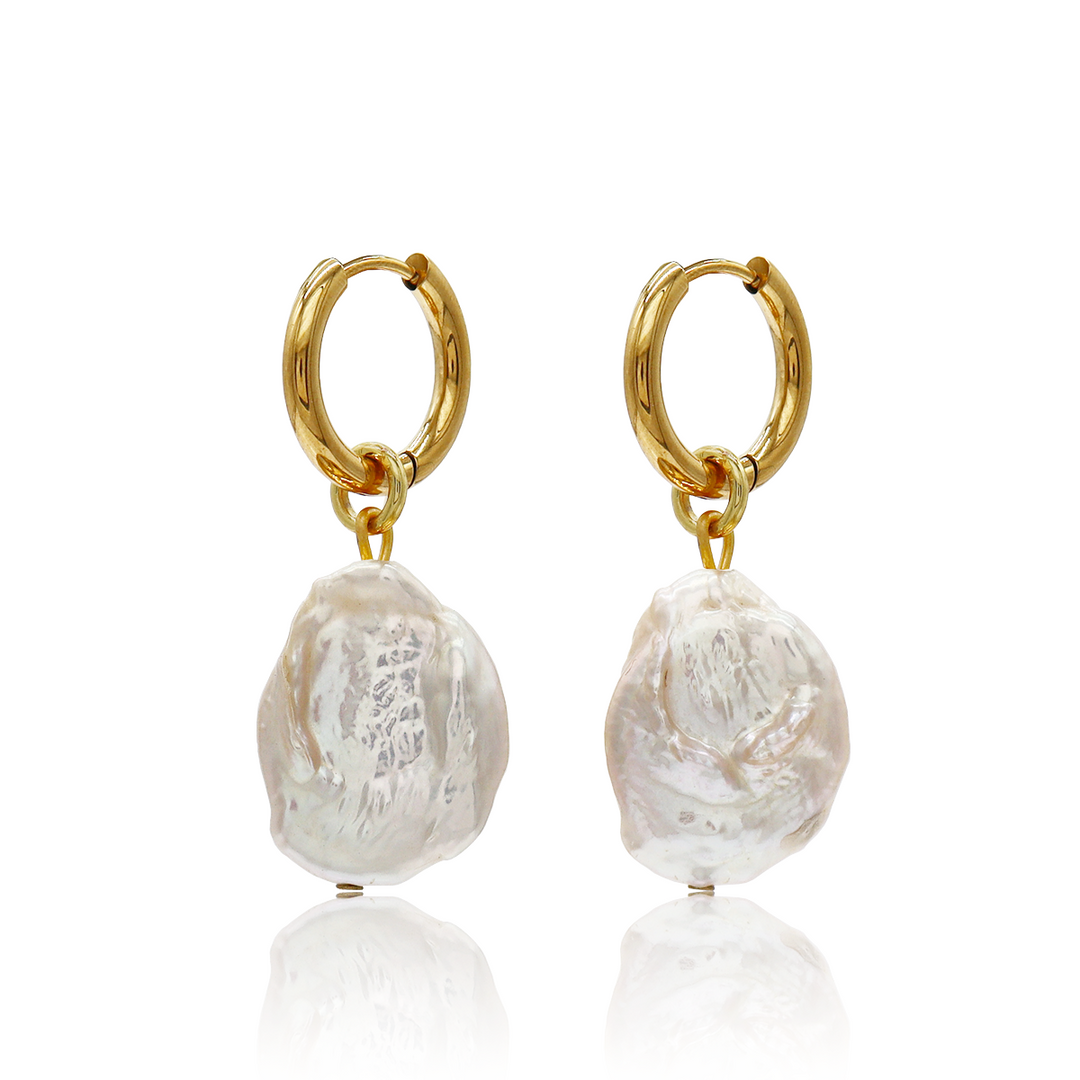 Freshwater Pearl Mini Hoop Earrings