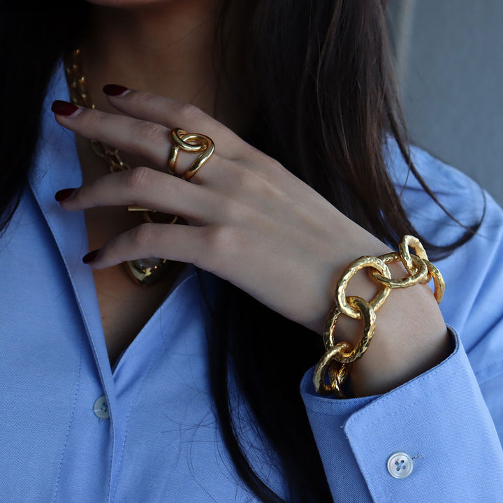 Oversized Links Bracelet - Karine Sultan