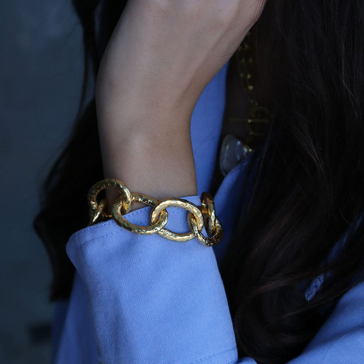 Oversized Links Bracelet - Karine Sultan