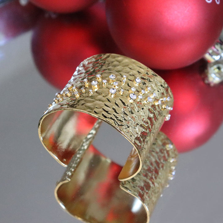 Shimmering Wrist Cuff Bracelet - Karine Sultan