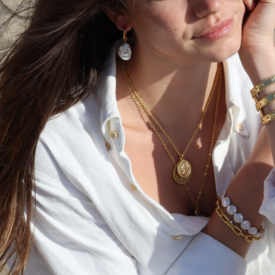 Freshwater Pearl Mini Hoop Earrings