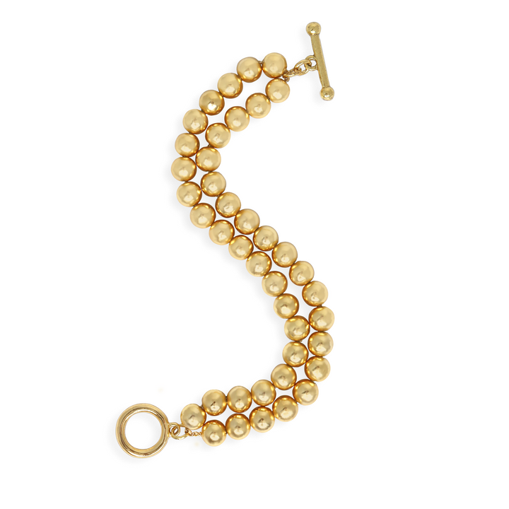 Layered Beaded Chain Bracelet