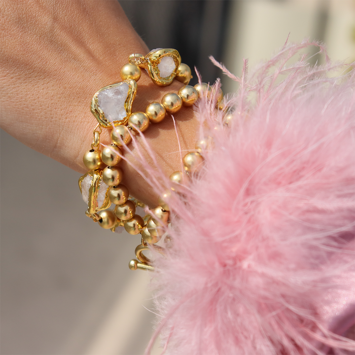 Layered Beaded Chain Bracelet