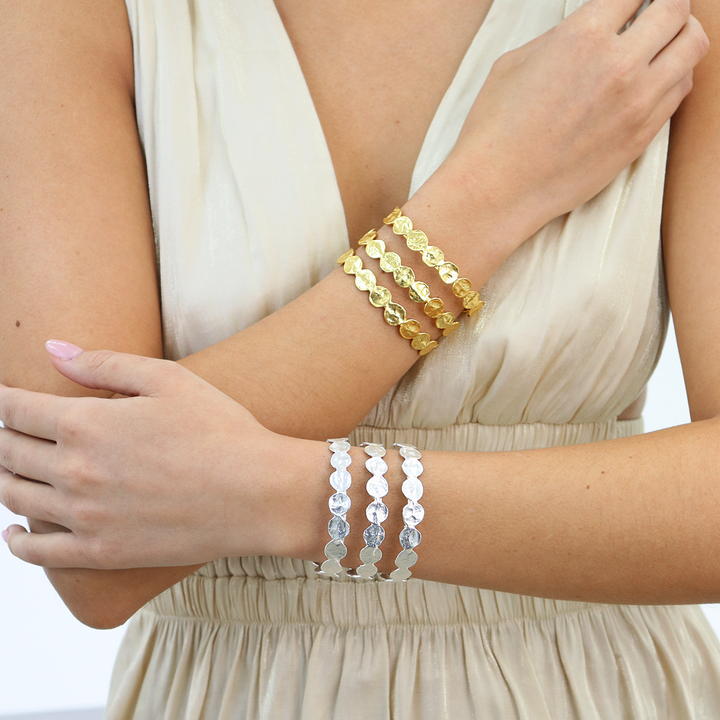 Mini Coin Cuff Bracelet - Karine Sultan