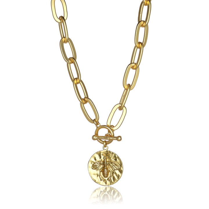 Bee X Thick Link Necklace - Karine Sultan