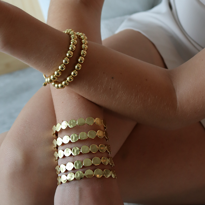 Layered Beaded Chain Bracelet