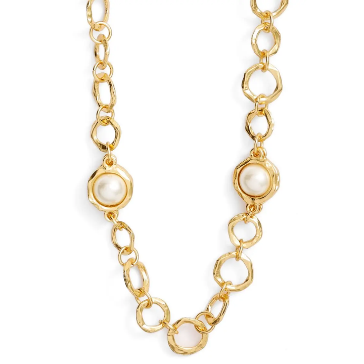 Luminous Pearl Station Necklace - Karine Sultan