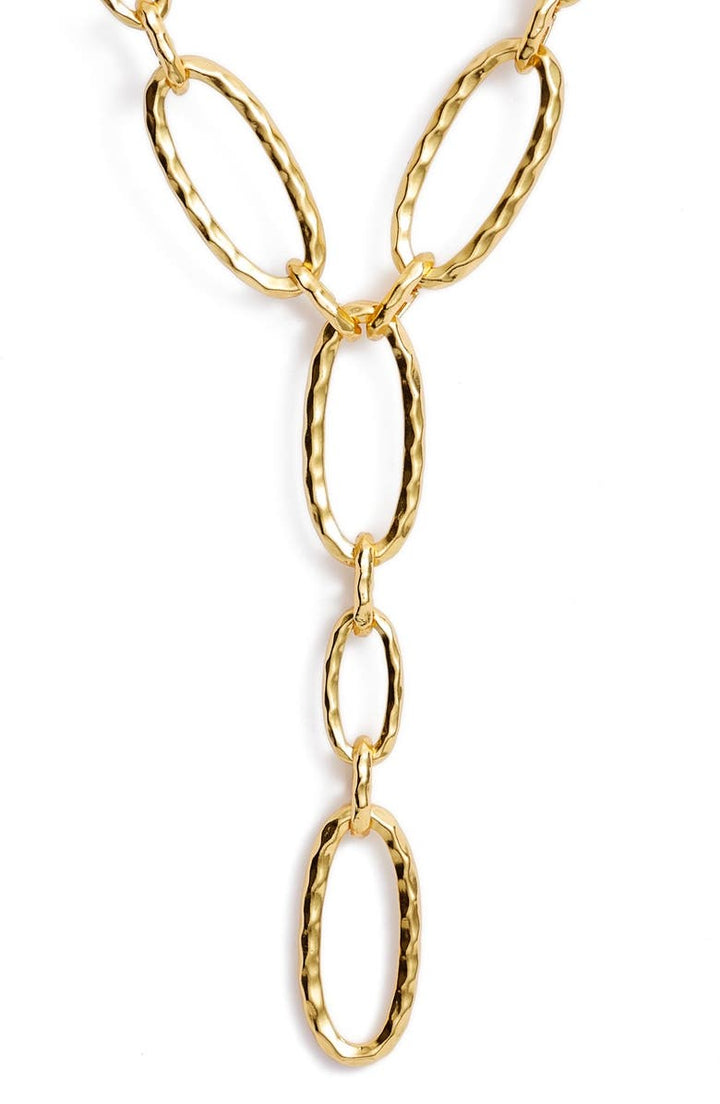 Large Oval Links Y Necklace