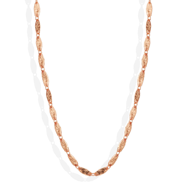 Textured Link Long Chain Necklace - Karine Sultan