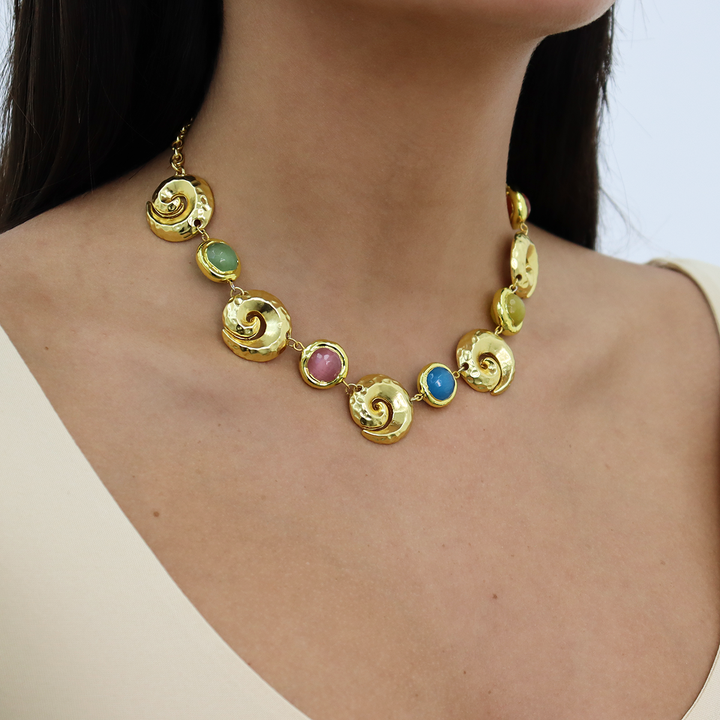 Coriandoli X Spiral Shell Necklace