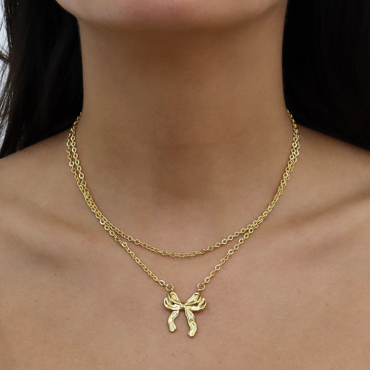 Delicate Bow Necklace