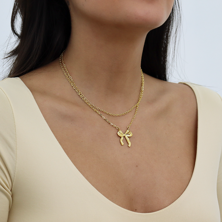 Delicate Bow Necklace
