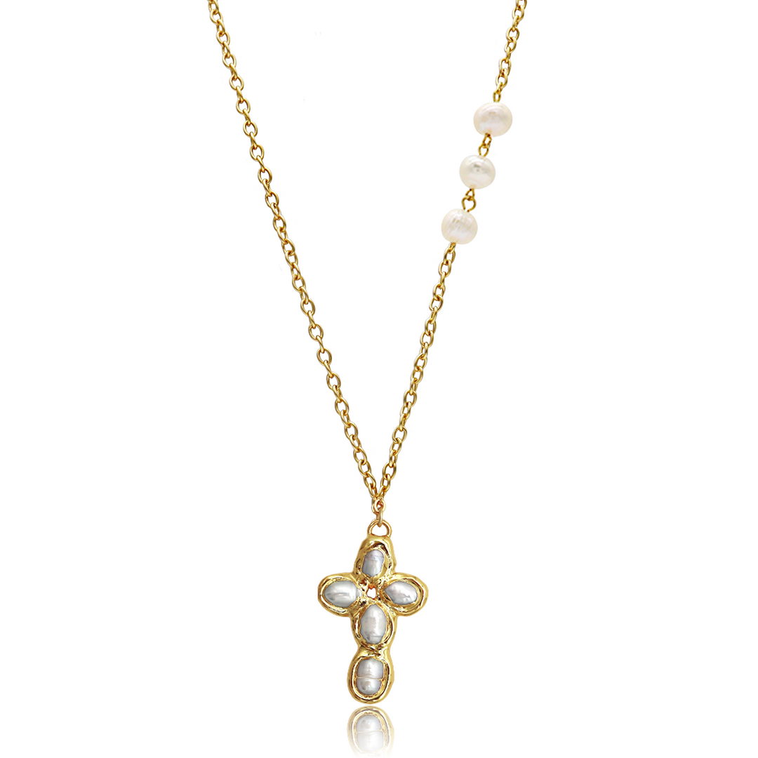 Mermaid Cross Necklace