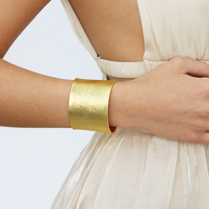Textured Cuff Bracelet - Karine Sultan