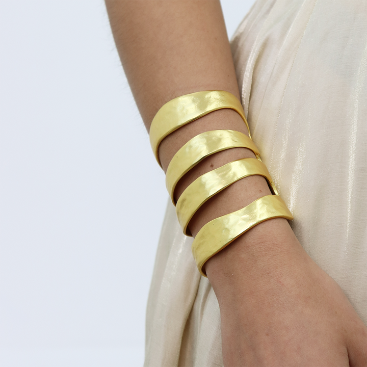 Four Row Cuff Bracelet - Karine Sultan