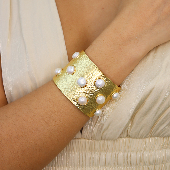 Pearl Cuff Bracelet - Karine Sultan