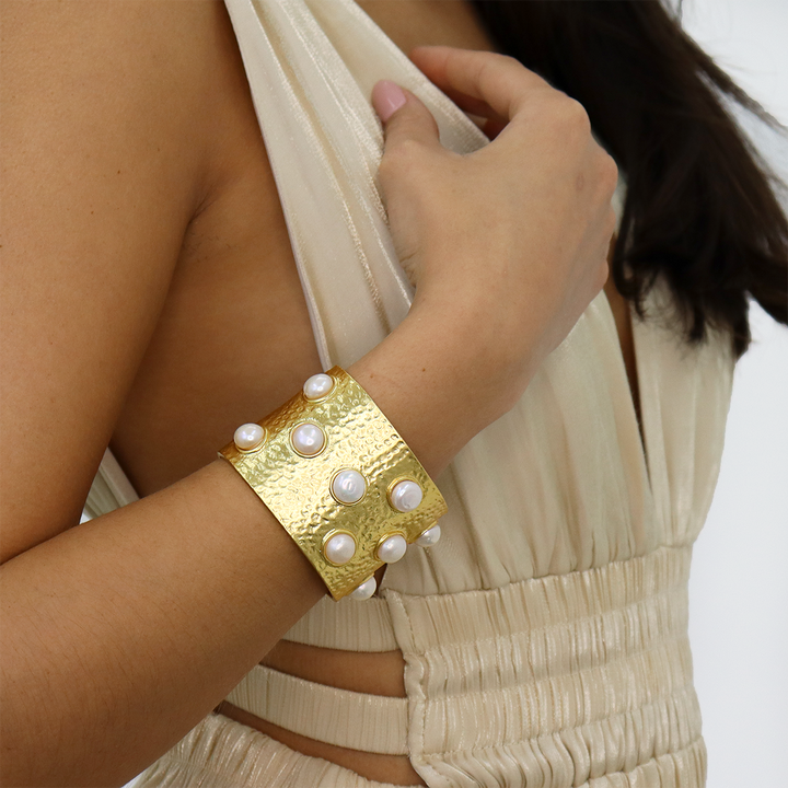 Pearl Cuff Bracelet - Karine Sultan