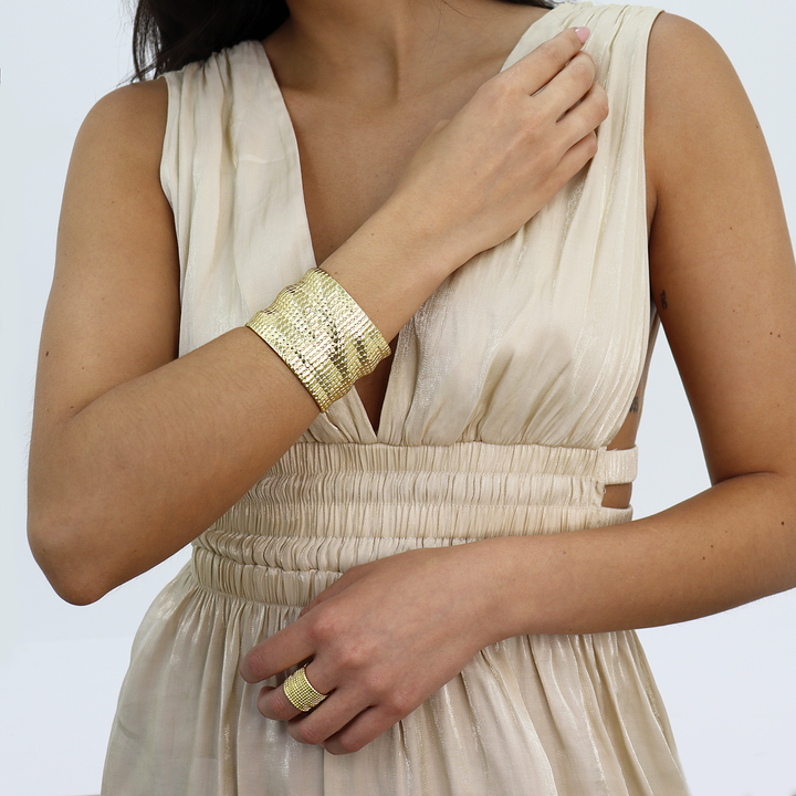 Chainmail Cuff Bracelet - Karine Sultan