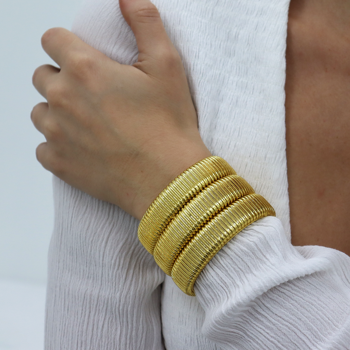 Snake Chain Statement Cuff