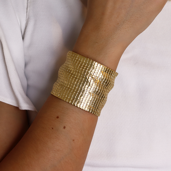 Chainmail Cuff Bracelet - Karine Sultan