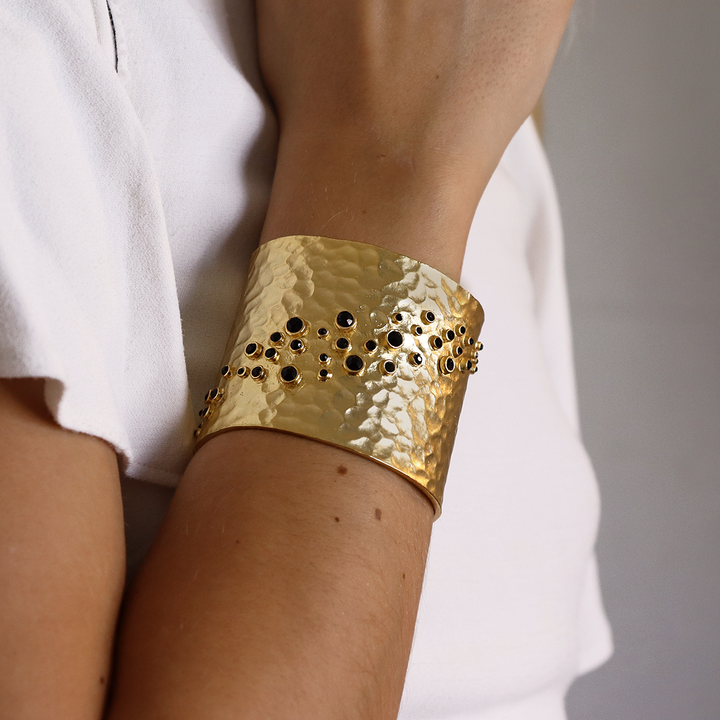 Shimmering Wrist Cuff Bracelet - Karine Sultan