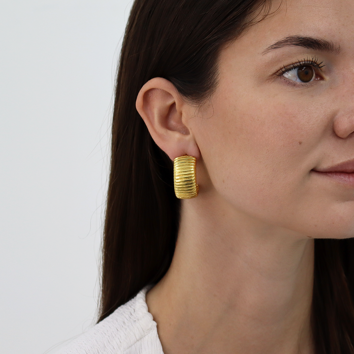Snake Chain Hoop Earrings