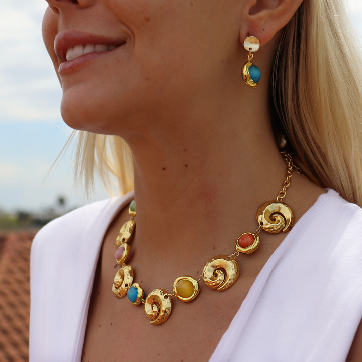 Coriandoli X Spiral Shell Necklace