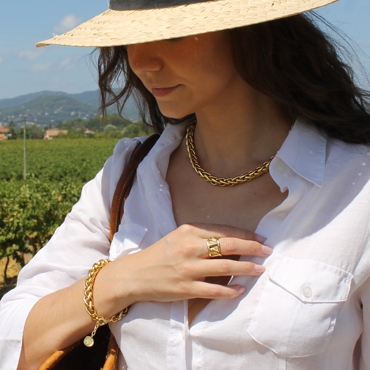 Braided Link Bracelet - Karine Sultan