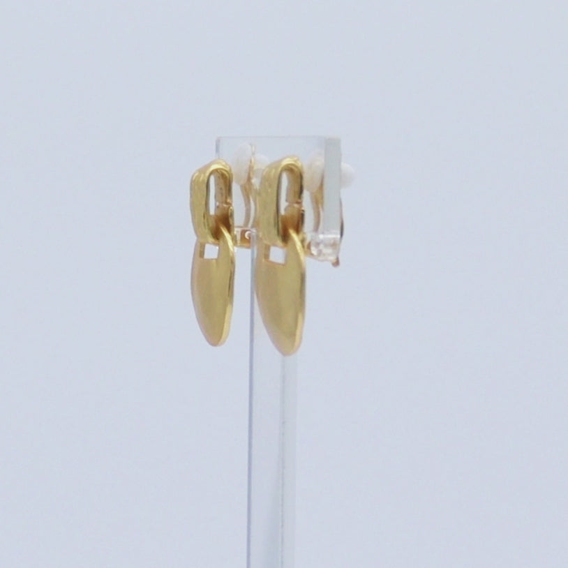 Short Drop Clip-On Earrings