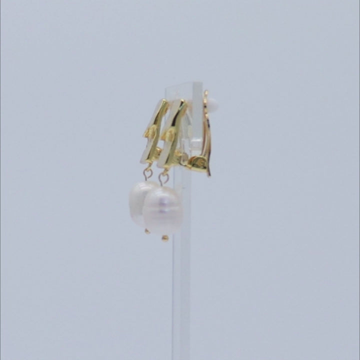 Pearl Drop Clip-On Earrings