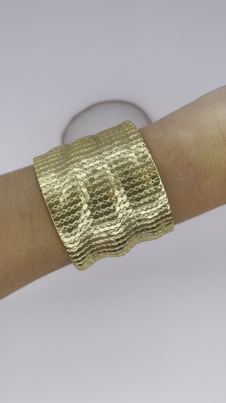 Chainmail cuff bracelet