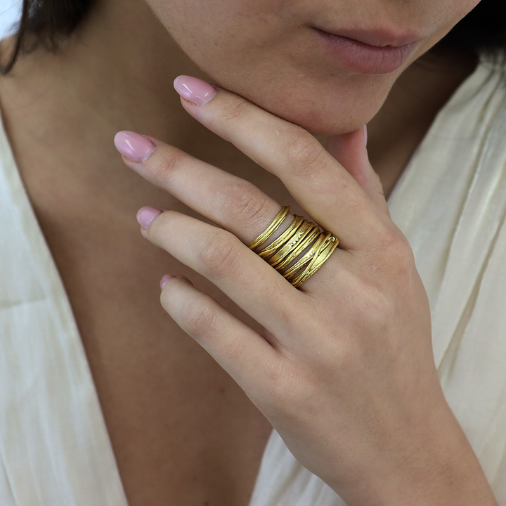 Brushed Ribbon Ring - Karine Sultan