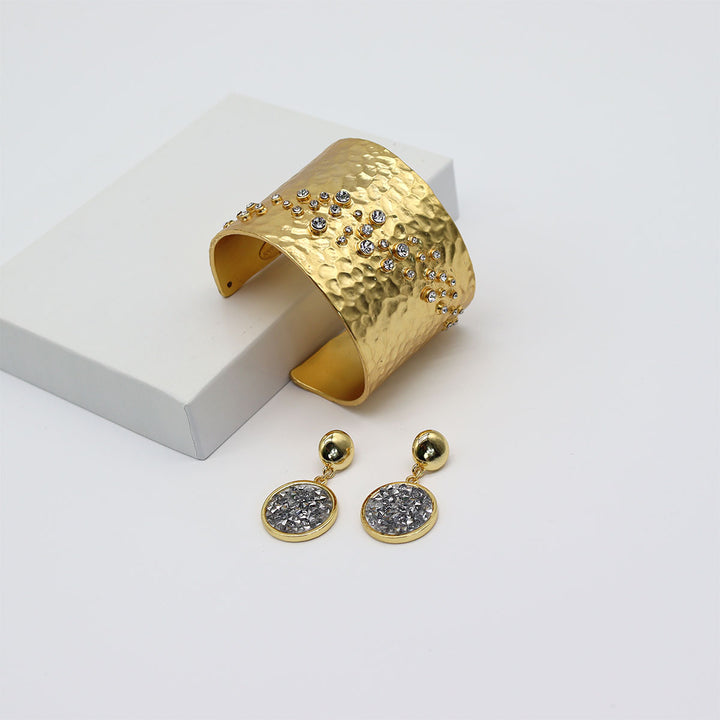 Shimmering Wrist Cuff Bracelet - Karine Sultan