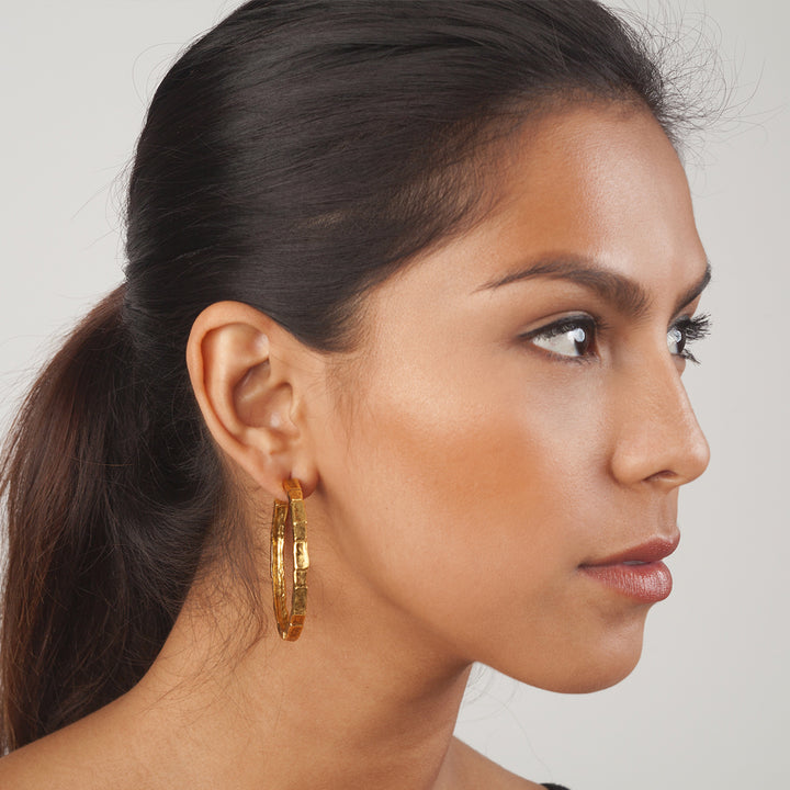 Large Brick Hoop - Karine Sultan Official Website