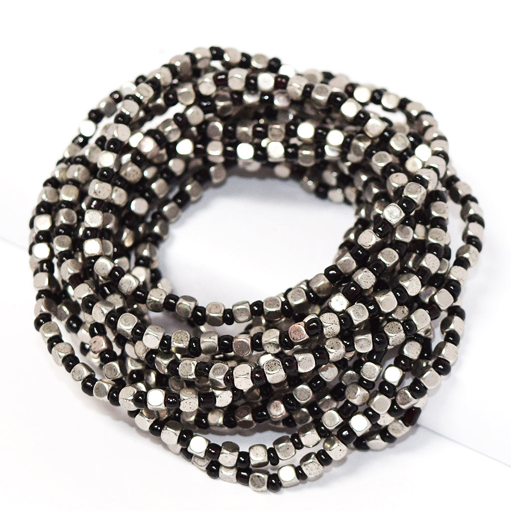 Mixed color stackable bracelet set - Karine Sultan