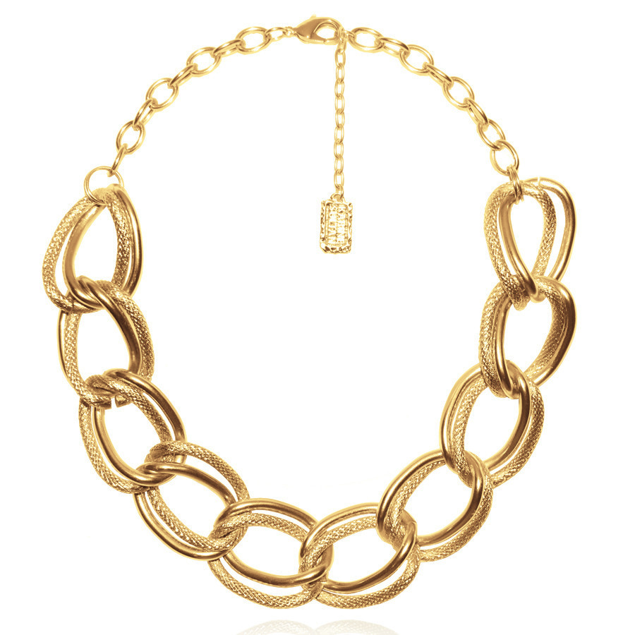 Double link statement necklace