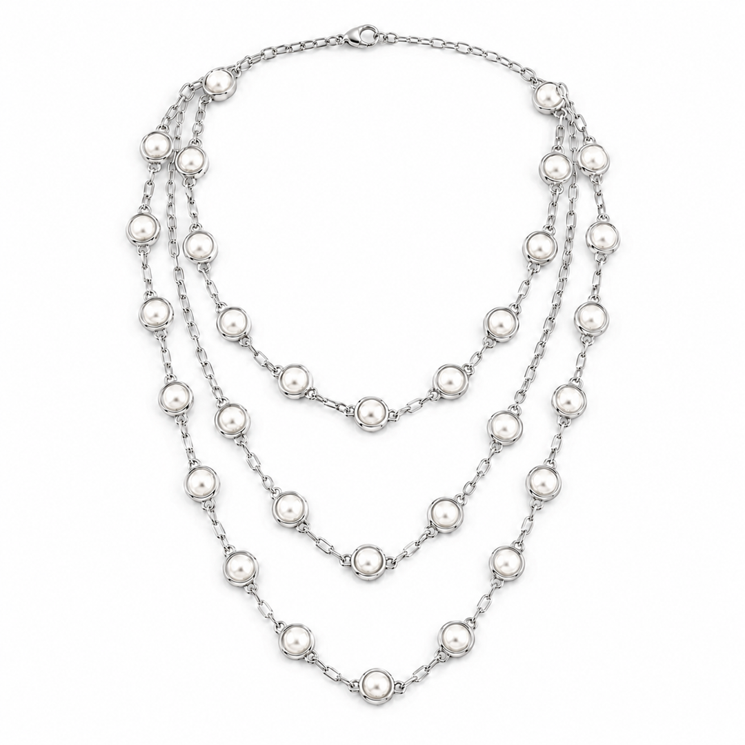 Luminous Pearl Layered Necklace