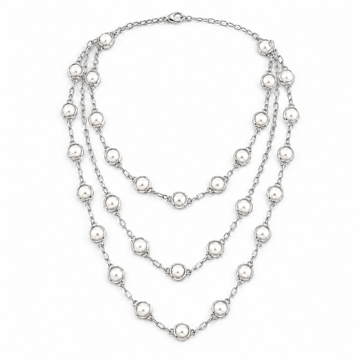 Luminous Pearl Layered Necklace