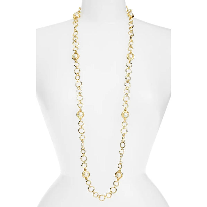 Luminous Pearl Station Necklace - Karine Sultan