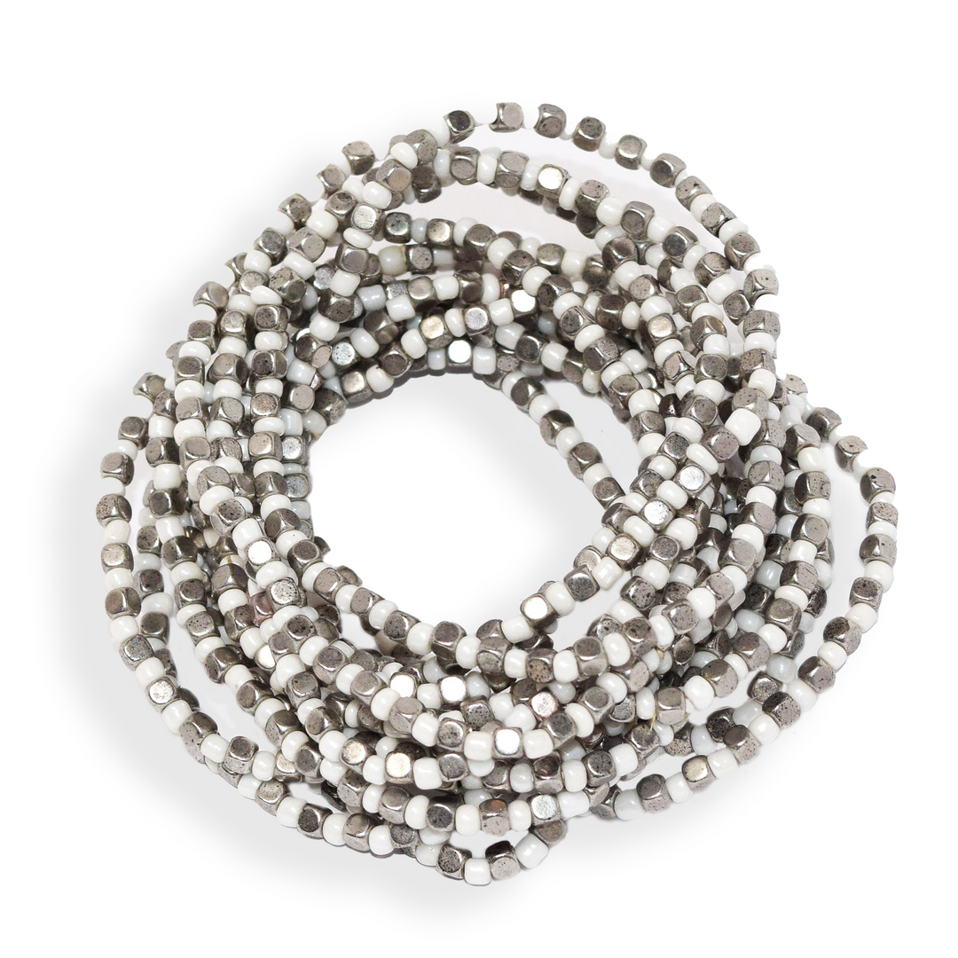 Mixed metal beaded bracelet set - Karine Sultan