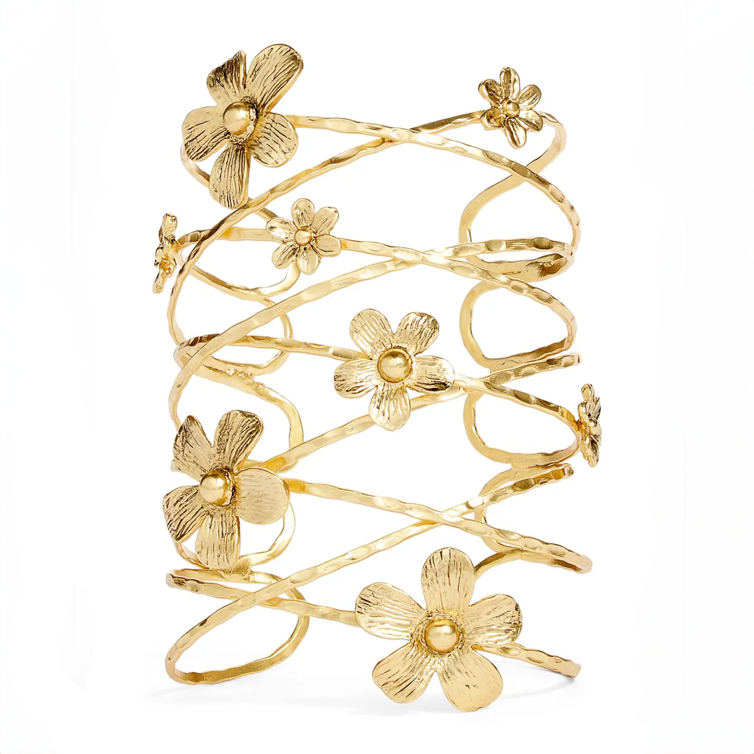 Gold Flower Cuff Gold Flower Cuff