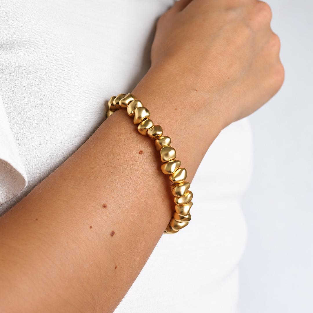 Tumbled Rock Beaded Bracelet